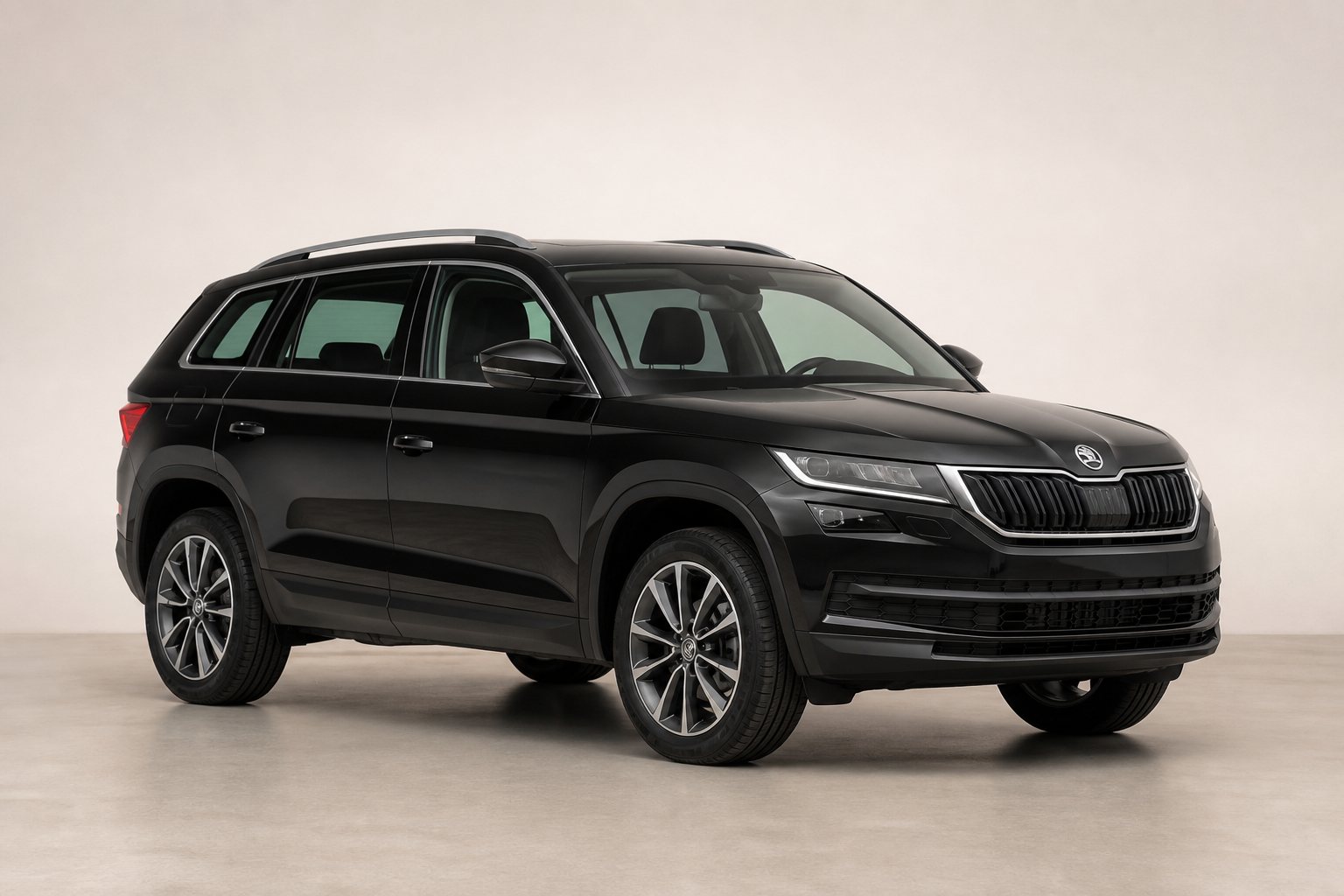 Black Skoda Kodiaq passenger SUV